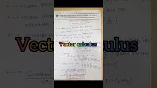 Engineering Mathematics  Vector Calculus shortsfeed [upl. by Harlow]