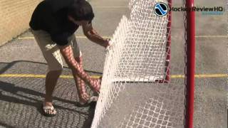 EZ Goal Hockey Net Review from HockeyShotcom [upl. by Acinom]