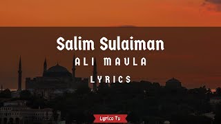 Ali Maula  Kurbaan  Lyrics 🎶  Lyrico TV Asia [upl. by Chandos813]