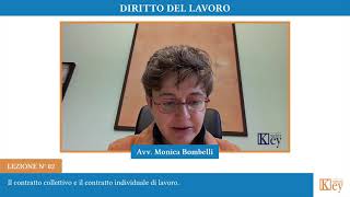 Diritto del lavoro  Lezione 02  Il contratto collettivo e il contratto individuale di lavoro [upl. by Accisej]