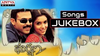 Gharshana Telugu Movie Full Songs  Jukebox  VenkateshAasin [upl. by Ansev]