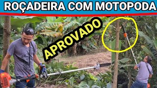 ROÇADEIRA COM MOTOPODA quotAPROVADOquot MUITO BOM [upl. by Aryas]