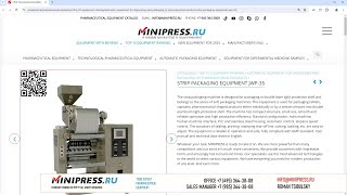 Minipressru Strip packaging machine ZHM16D [upl. by Fortunna429]