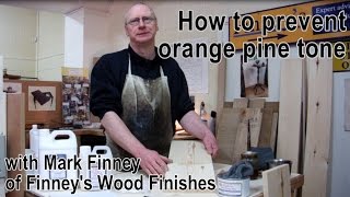 How to make wood lighter  removing  preventing orange tone on Pine [upl. by Nena]