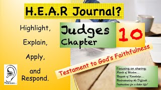 Judges Chapter 10  Listen amp Read with HEAR Journal bible biblestudy faith god jesus [upl. by Tony]