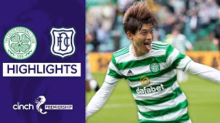 Kyogo Furuhashi Scores Home Debut HatTrick  Celtic 60 Dundee  cinch Premiership [upl. by Waldo]