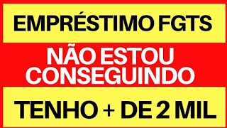 EMPRESTIMO SAQUE ANIVERSARIO FGTS  FGTS EMERGENCIAL CAIXA TEM  SALDO INSUFICIENTE DE FGTS [upl. by Vashtee]