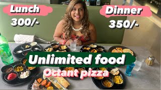 Unlimited food 300 at octant pizza  101 verities  suratfood [upl. by Pasadis]