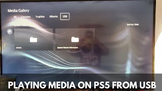 Playing Media on PS5 Playstation 5 from usb MP4 MKV MP3 ISO [upl. by Jesher]