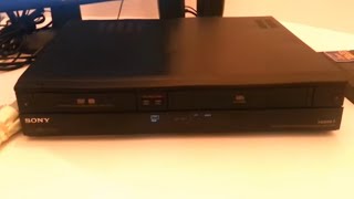 Sony RDRVX560 DVD Burner VHS VCR Dual Recorder Dubbing Tested Working No Remote Ebay Showcase Sold [upl. by Mariejeanne]