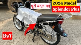 2024 Model Hero Splendor Plus Review  Price  Mileage  Features  splendor plus new model 2024 [upl. by Jacinto430]