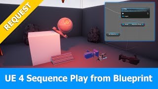 Unreal Engine UE415 Sequencer Tutorial Play Sequence with Blueprint [upl. by Ethyl]