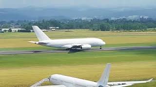 Landing 3rd A380 MSN008 [upl. by Cyb]