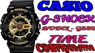 Casio GShock g339 GA110GB Watch Time Setting Manually Configuration  Casio G Shock Analog Digital [upl. by Barboza]