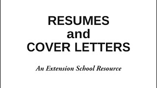 Harvard University  Resume and Cover Letter Samples  CV and Cover Letter Samples  short [upl. by Lleksah499]