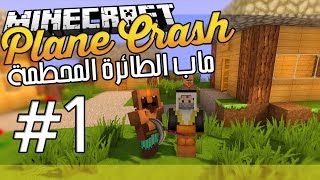 Minecraft Plane Crash  مغامرات الطائرة المحطمة  1 [upl. by Hennebery]