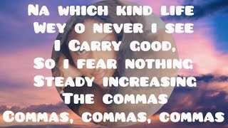 COMMAS AYRA STARR karaoke 🎤 [upl. by Bobseine]