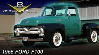 Restored 1955 Ford F100 Feature Video at V8 Speed and Resto Shop [upl. by Leffert]