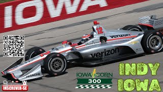 Fórmula Indy 2018  11ª Etapa  IOWA CORN 300  08072018 indycar [upl. by Hanaj]