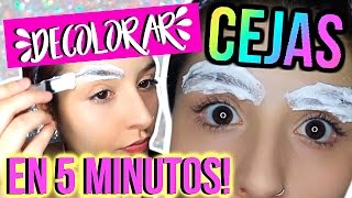 DECOLORAR  ACLARAR LAS CEJAS EN 5 MINUTOS Crema Decolorante DELIPLUS  MyPerfectMakeUp [upl. by Timmons784]