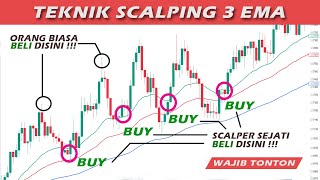 Strategi Scalping Profit Konsisten Winrate Tinggi 2024  Rahasia Teknik 3 EMA Paling Mudah [upl. by Ylaek]