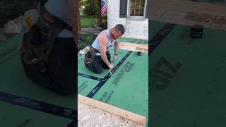 Zip Sheathing Installation zipsystem ziptape diy renovation carpentry [upl. by Lledniuq]