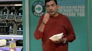 Sanjeev Kapoor at Selfridges Cooking Demo Project Ocean May 2011 [upl. by Nellda158]