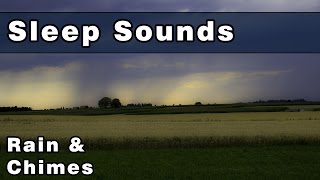 Soothing RAIN SOUNDS amp WIND CHIMES Sleep Sounds Sleep Music Gently Relax amp Unwind 12 Hours [upl. by Arlo381]