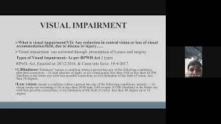 What is Visual Impairment and common eye disorders By Dr K Srinivas reddy Sir [upl. by Noseimaj509]