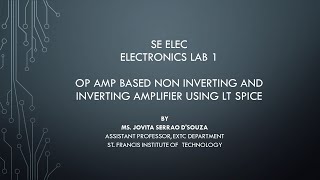 Operational Amplifier OP AMP based Non Inverting and Inverting Amplifier using LT Spice [upl. by Nrehtac]