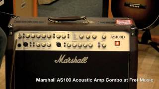 Marshall AS100 Acoustic Amp Combo at Fret Music [upl. by Ellerret487]