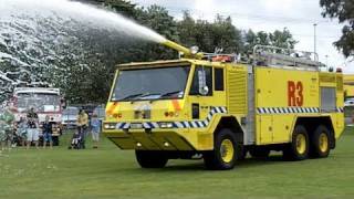 Airport Crash Truck Demonstration Pukekohe VFB Open Day 20 Nov 2010 [upl. by Schonthal]