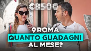 Quanto GUADAGNANO gli italiani  Stipendi vs costi ROMA [upl. by Aleedis692]