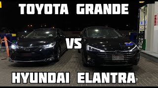 HYUNDAI ELANTRA VS TOYOTA GRANDE [upl. by Hedveh]