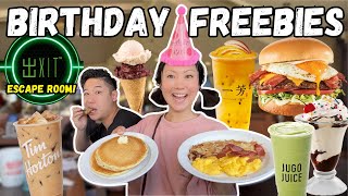 Where to get things for FREE on your birthday 🥳 Birthday Freebies 2024 [upl. by Snevets]