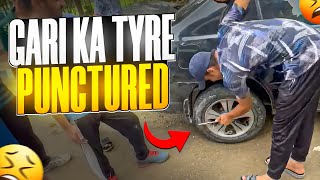 Old Random Clips l Gari Ka Tyre Punctured l😲 cricketlover [upl. by Marve478]