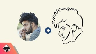 Inkscape Tutorial Line Portrait [upl. by Shelman996]