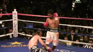 Pacquiao vs Hatton super slow motion KO [upl. by Anyek]