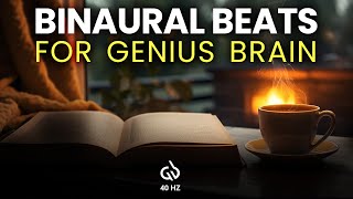 40 Hz Gamma Waves 40 Hz Binaural Beats for Studying [upl. by Brost]