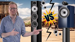 BOOKSHELF VS FLOORSTANDER  Bowers and Wilkins 704 S3 and 705 S3 Speaker Comparison [upl. by Orhtej]