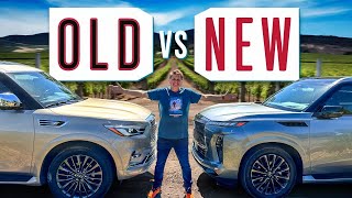 Comparing The New 2025 Infiniti QX80 To The Old One [upl. by Enylorac]