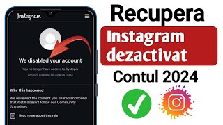 Cum să recuperezi un cont Instagram dezactivat 2024  Recupereazăți contul de Instagram dezactivat [upl. by Ihpen178]