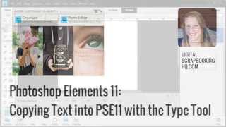 Copy text with fonts and colours in Photoshop Elements 11 [upl. by Ahseikal746]