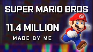 Black MIDI Super Mario Bros Theme 114 Million  By Me [upl. by Eeralih]