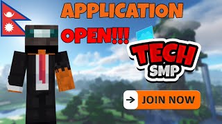 APPLICATION OPEN FOR TECH SMP S1  SAUG065  JOIN FAST [upl. by Esenwahs]