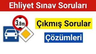 2024 Ehliyet Sınav soruları ve çözümleri [upl. by Ydnem]