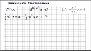 CÁLCULO INTEGRAL  Integración Básica 01 [upl. by Haimes]