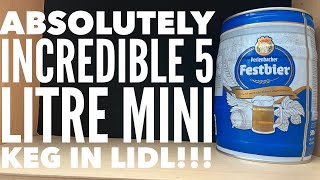 Lidl Perlenbacher Festbier 5 Litre Mini Keg Review  Fantastic Mini Keg In Lidl [upl. by Glendon]