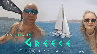 Sailing in the Cyklades Greece Part 1 [upl. by Nico]