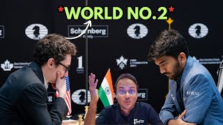 When Gukesh took on world no2 Fabiano Caruana  FIDE Candidates 2024 [upl. by Royce]